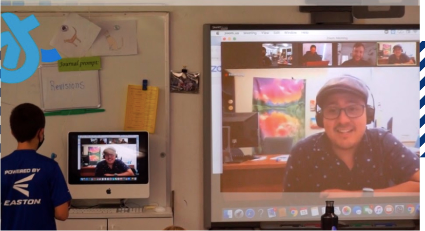Adolfho Romero teaching via video conference